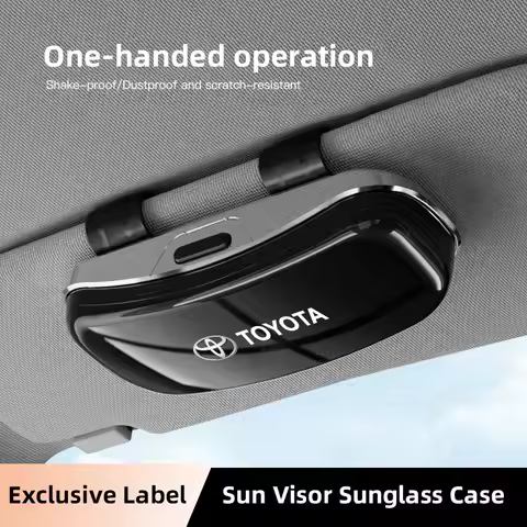 Car Visor Glasses Box Auto Sunglasses Storage Case For Toyota 86 Mirai Supra Prado Alphard Crown Vel
