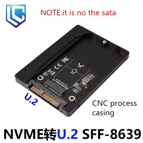 SFF-8639 U.2 to NVMe for .2 M-key PCIe SSD for CASE Enclosure Converter Adapter PCIe M2 Dropship