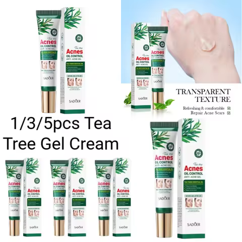 SADOER Tea Tree Acne Removing Cream Facial skincare Oil Control Face Gel Creams Hydrating Moisturizi