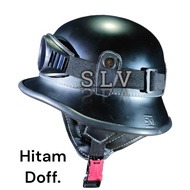 Helm Chips Retro Helm Nazi Cat Glossy PREMIUM Variasi Helm Saja/Kacamata/Helm Club/Helm Klassik