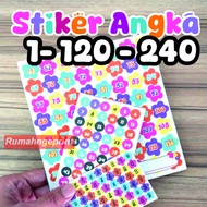 Number 1 - 240 Flowers, Boba Stickers