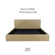 ZEN Collection เตียงนอน ฐานเตียง+หัวเตียง โครงไม้เต็ง 6ฟุต 5ฟุต 3.5ฟุต (ไม่รวมที่นอน) Muji (H) Beddi