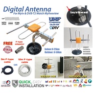 HDTV DIGITAL TV ANTENNA UHF INDOOR/OUTDOOR AERIAL MYFREEVIEW TV ANTENNA MYTV
