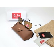 IDAWN7 Rayban RB 3136 Caravan Glasses Size 58-14-145 Black Brown Full Set
