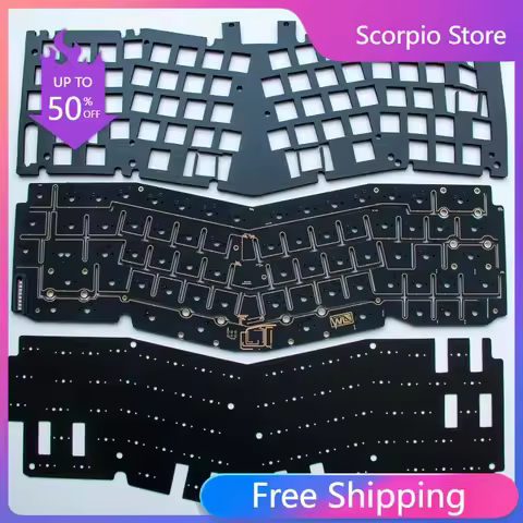 Owlab Spring PCB Keyboard Build Kit with Silencing Foam Shaft Lower Pad Custom Hot Plug Weld PCB Mec