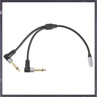 [A Z T K] 1/8 Inch Socket to 1/4 Inch Plug Y Splitter Adapter Cable 0.24M 3.5mm Female Stereo to Dua