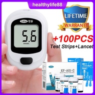Cofoe Blood Glucose Meter with 100pcs Test Strips Lancets Glucometer Set Blood Sugar Test Kit Comple