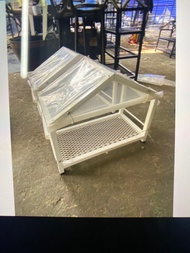 โรงเรือนสำเร็จรูปชั้นวางตะแกรงเหล็ก30x50x45 ราคา990บาทขนาด40x80x45cm ราคา1690 บาท🌵