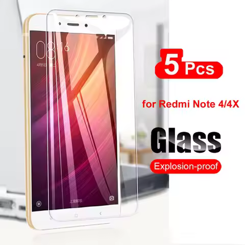 5Pcs Tempered Glass For Xiaomi Redmi Note 4 4X 4A Screen Protector For Xiaomi Redmi Note 4X Glass Tr