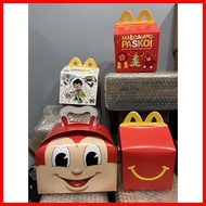 ⁑ ◱ ℒ Jollibee Toys and Mcdonalds Toy (Jollibee Kiddie Meal Box and Happy Meal Box)