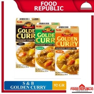 Golden Curry 92gr Japanese Curry Mix Mild Medium Hot Original Japanese Curry