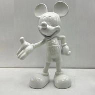 Original Disney 20/29cm Mickey Mouse Figure Resin Welcome Posture Action Figurines Anime Cartoon Mic