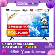 COOCAA 43 inch Smart TV -  Dolby Audio - Youtube - Mirroring -  Flick Free - Boundless -Browser - WIFI - 4K- HDMI/USB/AV/LAN - OS Coolita (COOCAA 43S3UPRO)