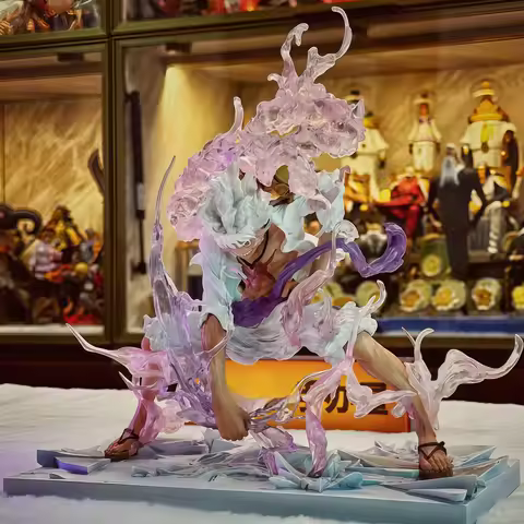 One Piece Gk Iron Curtain Sun God Nika Form Luffy Gear Fifth Desktop Ornament Collectible Model Gift