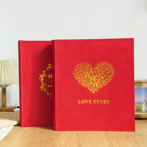 The Super-large And Exquisite Photo Album Can Hold 400 Photos. 567-inch Photos Can Be Mixed For Fami