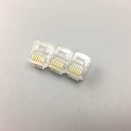 Good quality RJ12 6P6C telephone wire connector, 100 beads