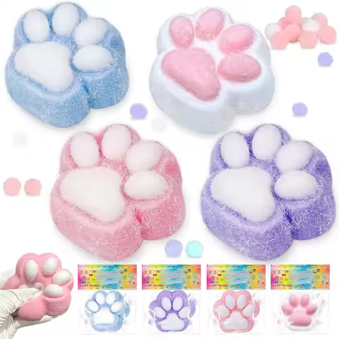 Taba Squishy Cat Paw Cute Fufu Squishy Stress Relief Funny Fidget Toys Novelty Things for Kids Adult