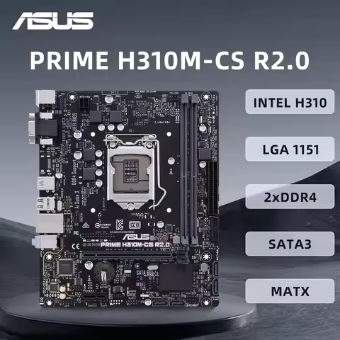 ASUS PRIME H310M-CS R2.0 Motherboard LGA1151 Support i3-8100 9100F i5-4800 9400F 9600 i7-9700F i9-99