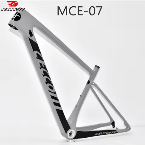 CECCOTTI Full Carbon 29er MTB Frame XC Hardtail Mountain Bike Frame Fit 2.35inch Tires 148mm Boost 2