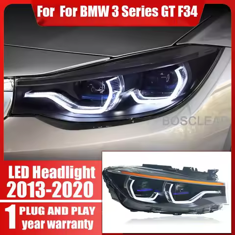 For Bmw F34 Led Headlights 3 Series GT 3GT 2013-2020 F34 Auto Accessories Car Upgrade Led Front Ligh