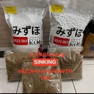 MIZUHO HI GROWTH 1KG SINKING & FLOATING pelet ikan louhan koi louhan koki dll