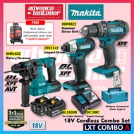 HOT DEAL MAKITA 18V LXT Cordless Combo Set ( DHP482 Hammer Driver Drill / DTD157 Impact Driver / DHR183 Rotary Hammer)