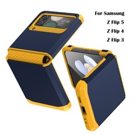 YZ flip Case 4 For Samsung Galaxy Z 4 3 Wristband 5 Hard Armor Mobile Phone Cover Flip4