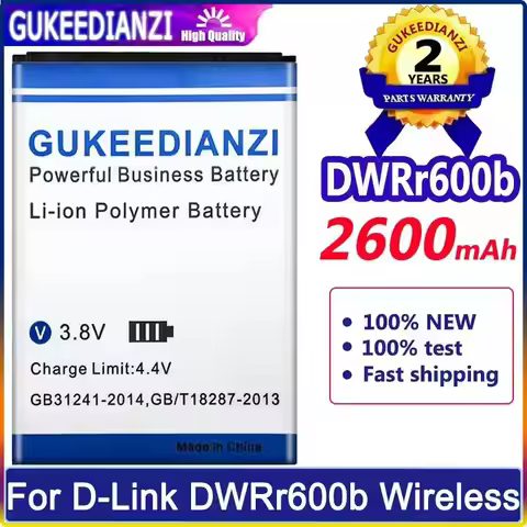 Wireless Router Battery Fast Charging For D-Link DWRr600b BM600 2600mAh
