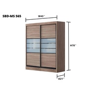 4 x 6.5 FT Sliding Door Wardrobe / Already Install / Storage Organization / Almari Baju 4x6.5FT