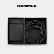 Hummer Men Gift Set Microfiber Leather Wallet + Belt With Box