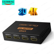 4พัน3D HDMI เข้ากันได้ S Plitter 1x4 Full HD 1080จุดวิดีโอสวิทช์ Switcher 1 In 4 Out เครื่องขยายเสียงอะแดปเตอร์สำหรับ HD DVD PS3 X