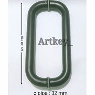 Door HANDLE model C/801 as 30 cm BLACK SERIES powder coating SS