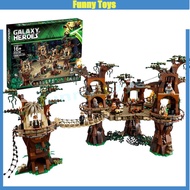 10236 Ewok Village Building Blocks Endor Scenes Endor Princess Leia, C-3PO, Luke, Han Solo Toys Gift
