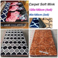 Carpet Mink 120x180cm (4x6) 90x180cm (3x6) Soft Mink Lembut dan Murah