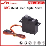 JX PDI-1181MG 18G 3.5KG Core Metal Gear Digital Servo For 1/16 RC Car Plane WLtoys 144001 WPL B24 C1