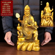 Pure Copper Carved Boddhisattva Ji Gong Ornament Tao Ji Buddha Image Dragon Taming Monk Hanuman Stat