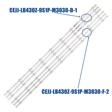 5/10 kit LED Backlight strip For 43s5295 43pfg5813 43s5195 Aoc 43s5195/78g 43s5195 43s5295 CEJJ-LB43