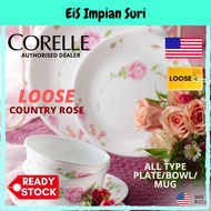 Corelle Loose Country Rose (Dinner/Luncheon/Bread/Serving Plate/Noodle/Soup Bowl/ Mug) Pinggan Mangkuk Corelle