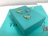 Tiffany 925純銀六爪鋯石戒指