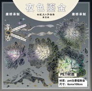 夜色鎏金 織星辰 pet mt 膠帶 手帳膠帶 分裝 循環 咕卡 台產 陸產 貼紙  社團 試拼