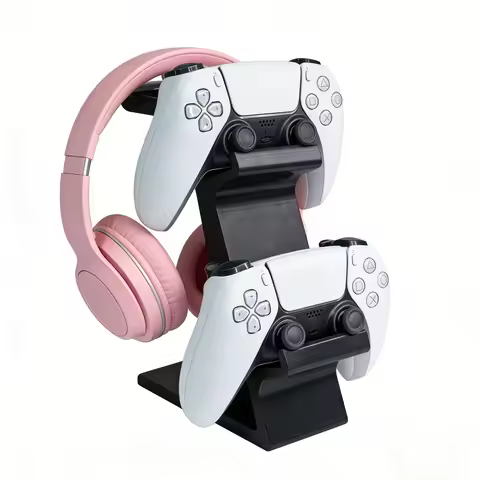Controller Stand & Headphone Rack, Headphone Storage Stand, Game Controller Organizer, Made of Durab