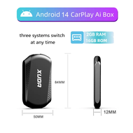 XUDA Android14 กล่องสมาร์ท CarPlay/Android Auto 3in1 Quad Core 4+64GB ในตัว Youtube