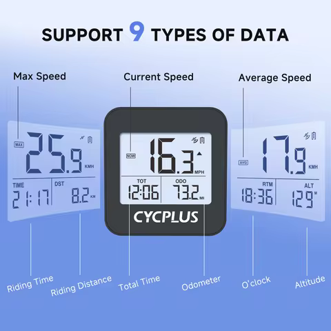 CYCPLUS G1 GPS Bike Computer Wireless Stopwatch Waterproof IPX6 Cycling Odometer Bicycle Accessories