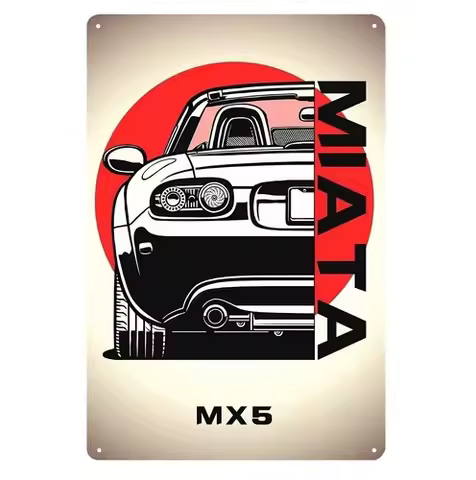 Mx5 Miata Nc Car Metal Poster Tin Sign