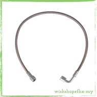 [WishshopefhxMY] Braided -4AN Oil Feed Line , 90 Degree Straight End, Rustproof