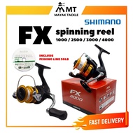 SHIMANO FX SPINNING REEL 1000 / 2500 / 3000 / 4000