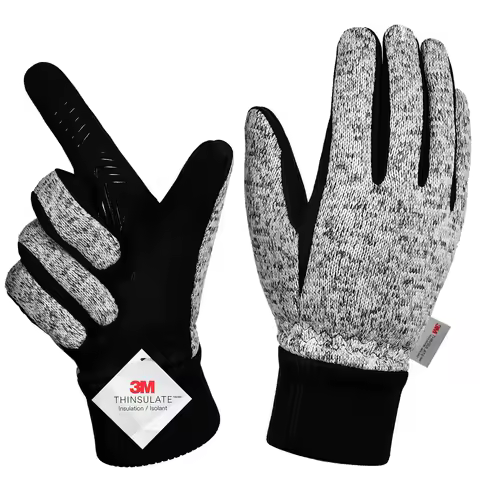 Winter Cycling Gloves Full Finger Windproof 3M Thinsulate Thermal Gloves Touchscreen Snowboard Glove