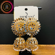 [Ready Stock] DHWANI Large Mirror Jhumka Earrings