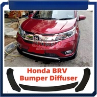Honda BRV Front Bumper Diffuser Lip Wrap Angle Splitters Black / Carbon