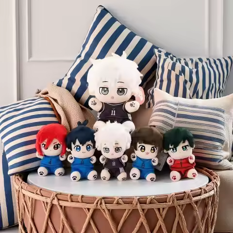 22cm Blue Lock Stuffed Cotton Plush Toys Anime Nagi Seishiro Isagi Yoichi Bachira Meguru Room Decora